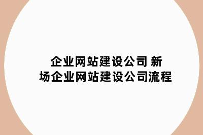 企业网站建设公司 新场企业网站建设公司流程